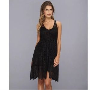 Free People Kristal Lace Salinas Foil Print Dress